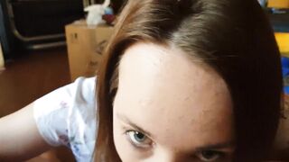 I gulp dad's cum after sucking his schlong