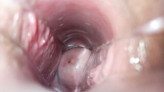 Climax inside the pussy close-up