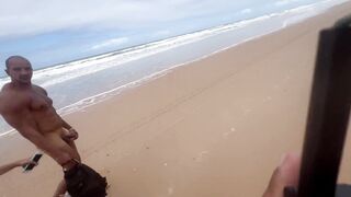 I went with my snatch ally to a nudist beach for the pirocudos
