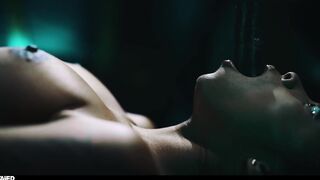 Ebony Cutie With Large Boobs Coarse Bang With Alien Monster