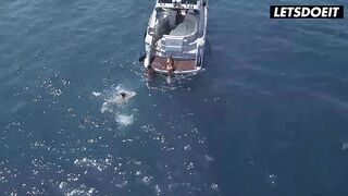 StepSisters Isizzu, Marilyn and Ginebra Steamy Threeway On A Boat - LETSDOEIT