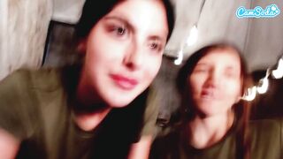 2 hot cuties playing around with their snatches