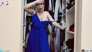 Hawt stepmom got tangled in a suit and I didn't miss this chance