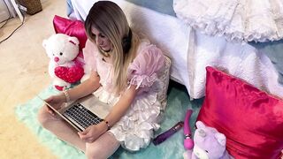 Sasha Star - Sissy Caught Looking at Porn
