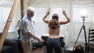 TMS-26 Part 1) Amateur mother I'd like to fuck Sandra Gagged Paddled Flogged Caned Booty banged Snatch drilled Anal Creampie