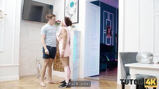 TUTOR4K. The Coach Compilation. Sexy sex with intimate teachers Aubrey Ebony, Tanya Foxxx and Moon Flower