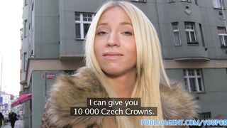 PublicAgent Kaira breathtaking blond in constricted jeans banged by large penis