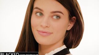 BLACKED Brunette hair Lana Rhoades 1st Large Ebony Weenie