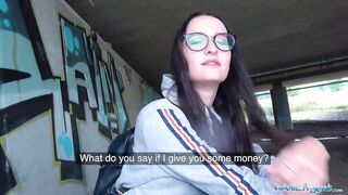 Public Agent Sexy Czech body banged underneath public bridge after sucking dong