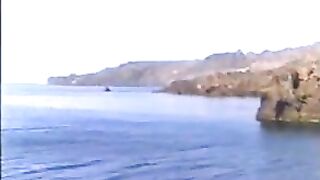 Vintage greek vacation beach club banging sexually excited holes film