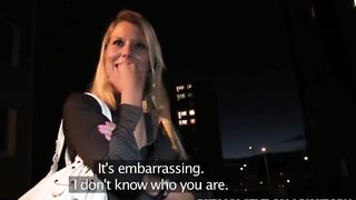 PublicAgent Wicked golden-haired gets her butt overspread in cum