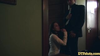 Teenage Bitch Janice Griffith Sucks Penis And Screws Backstage Unscripted Sex