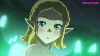 Zelda Elf Golden-haired Cutie Quick Oral job In Pool - ANIME Uncensored