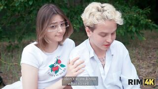 RIM4K. Lewd couples lick booties in the woods. Sexy fetish sex with Kioto & Funky City