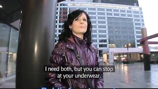 PublicAgent Lenka Takes Money for a Ride in her Vagina