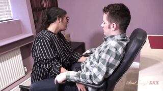 AuntJudysXXX - Breasty big beautiful woman Office mother I'd like to fuck Cassy Gets Drilled at the Office