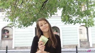 GERMAN SCOUT - CUTE TEEN CINDY TALK BANG AT STREET CASTING