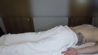 Real massage therapist gives cheerful ending
