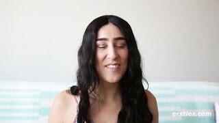 Ersties - Darksome Haired Cutie Invites Small Redhead Over For Lesbo Joy