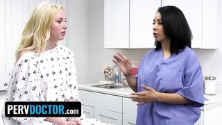 Perv Doctor - Slutty Doctor And Assistant Helps Golden-haired Teen Patient Gets Her Vagina Juice Flows Afresh