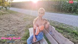 German mother I'd like to fuck Candy Suck sucks weenie outdoors & gets screwed in POV - MyDirtyHobby