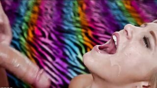 Ocean Eyes - Blue & Green Eyes Facial Jizz flow Compilation #1