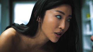 Hot Oriental Gal Taking Load after Load Inside her Twat - Insatiable Cum Whore Creampie