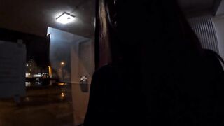 eighteen Year Old Girlfriend Afraid To Bang In The Entrance And Was Screwed In The Basement Of The Abode