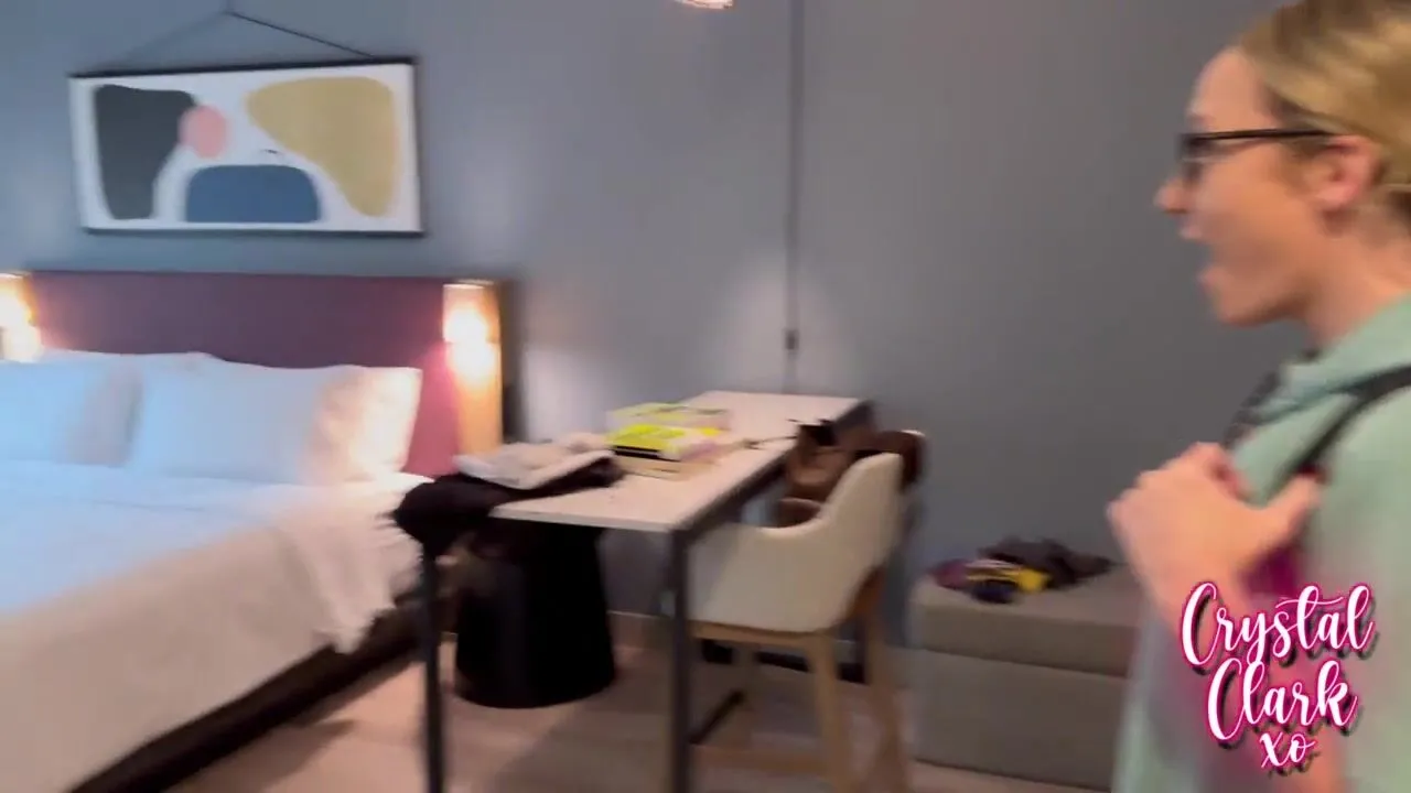 Stepmom in a stimulating position on the bed