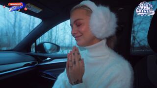 Lascivious Schoolgirl Sucks Stranger in Car