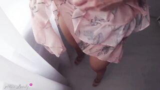 Step Mommy caught Step Son with Boner and Helps Him Cum in Her Satin Pants during the time that Standing