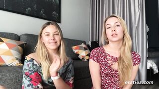 Ersties - Sexy Golden-haired Duet Alecia & Selvaggia Kiss & Lick Every Other Endlessly