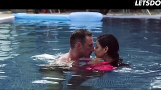 Hawt Latin chick Gets Her Ravishing Vagina Drilled by the Pool - LETSDOEIT