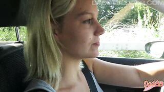 Schlong juiced whilst I driving car! l DADDYS LUDER