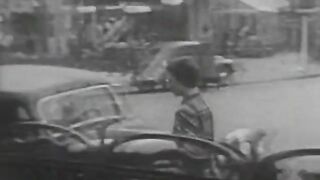 Outstanding woman gets punished for checking out (1940s vintage)