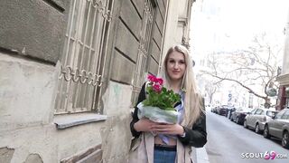 GERMAN SCOUT - Hawt College Teen Diane talk to ANAL Casting