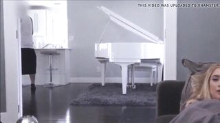 Sexy amateur blond honey finger solo climax