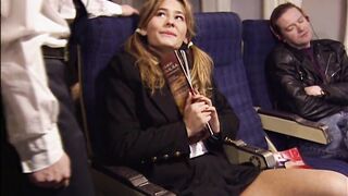 Draghixa, public blow job on a plane, upscaled to 4K