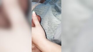 Step mommy grabs step son schlong in erection in couch