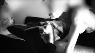 This babe bangs my booty whilst I jerk off my ramrod