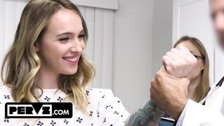 Doctor Tests Surrogate Teen’s Fertility by Pounding Her Little Gap as Hard as That guy Can