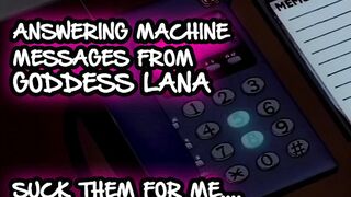 Answering machine Messages 1 Suck 'em for me