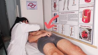 Oops... my ramrod went up in front of the nurse