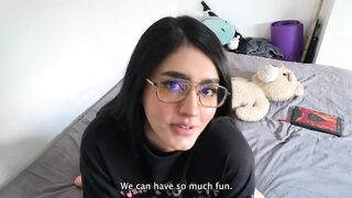 I LET MY ROOMMATE CREAMPIE MY SMALL ANAL OPENING AND SQUIRTED ON HIS ROD 'CUZ I STOLE HIS T-SHIRT