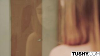 TUSHY Small teen gets her butt gaped