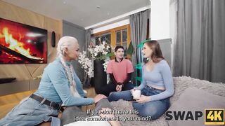 SWAP4K. A kinky pair had a hard three-some with a hawt cutie. Hawt sex with Veronica Leal & Stacy Cruz