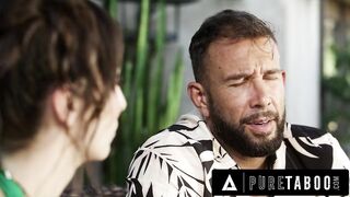 PURE TABOO Breasty Stepmom Lexi Luna Teaches Virgin Stepson To Bang With Spouse's Permission