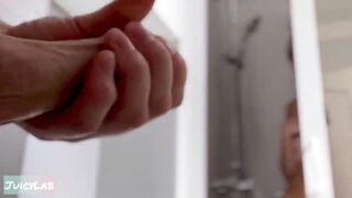 Caught me Stroking Whilst That babe Showering , Lick And Bang her Powerful Cunt