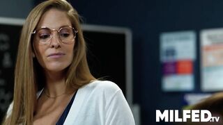 Excited mother I'd like to fuck Teacher Shocked by Her Student’s Giant Rod