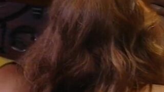 Magnificent redhead French mother I'd like to fuck screwed in cosplay group sex